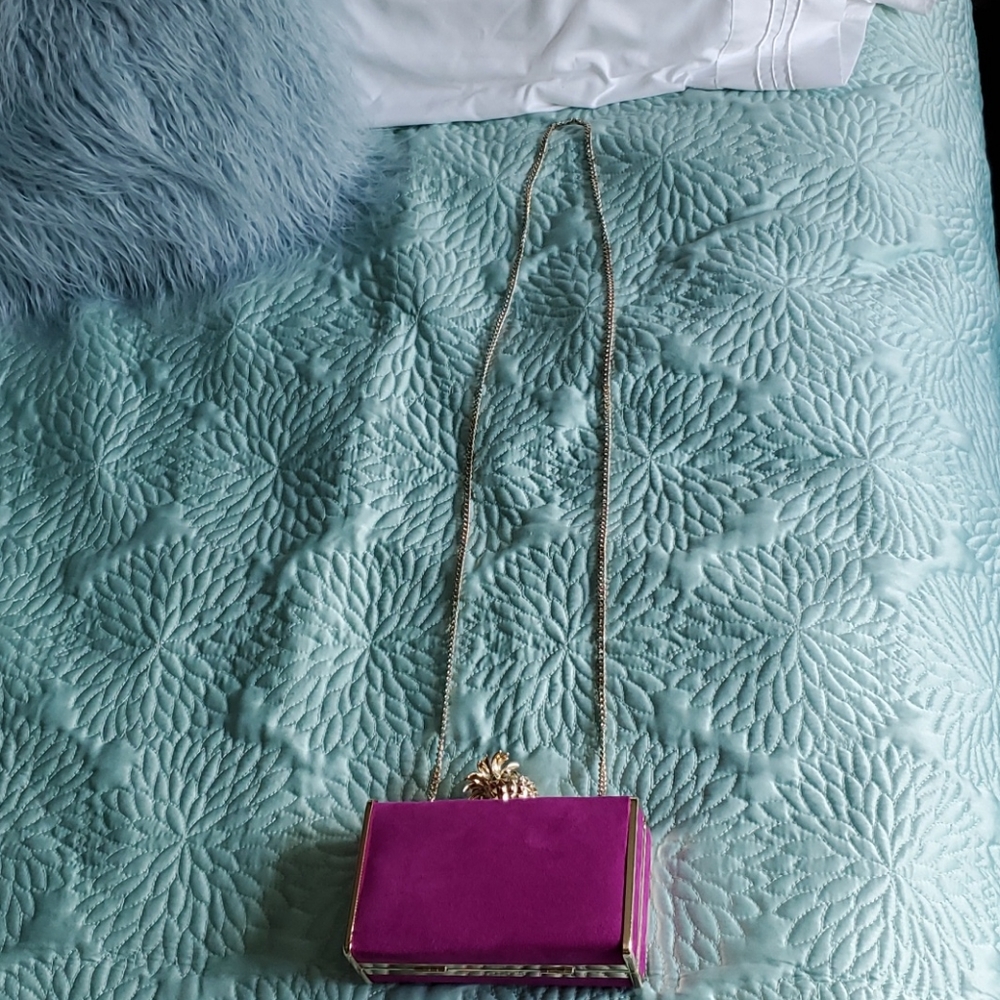 PINEAPPLE CLUTCH/SHOULDER PURSE - Picture 2 of 14